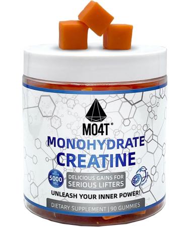 Creatine Monohydrate Gummies 5000 mg for Men & Women Sugar Free Creatine Gummies Orange Flavor Orange 90 Count (Pack of 1) - Buy Online on GoSupps.com