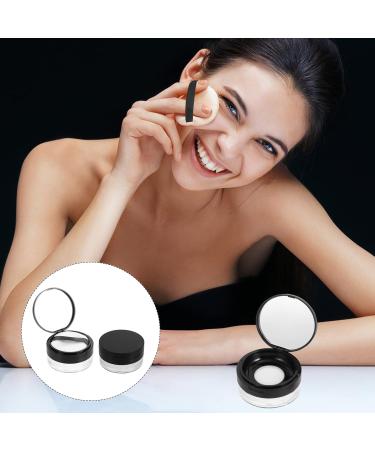 Beavorty 4 Pcs Elastic Mesh Loose Powder Box Powder Case with Mirror Loose Powder Holder Empty Portable Abs 1 g (Pack of 1) Blackx2pcs - Buy Online on GoSupps.com