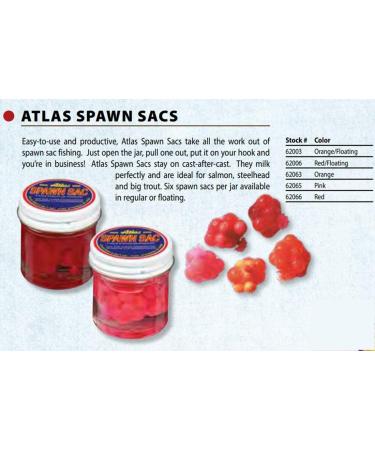 Atlas Fishing Bait Spawn Sacs - Regular Red | Premium Quality Fishing Bait for Increased Catch Rate - Buy Online on GoSupps.com