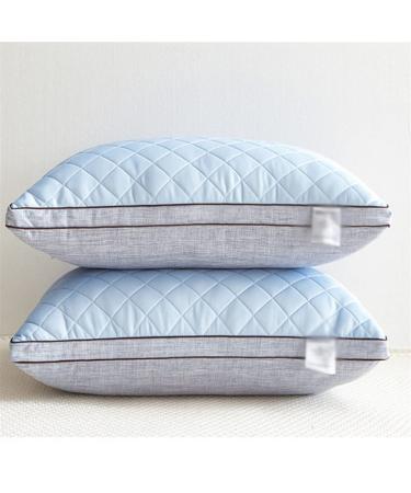 YANGRRJ Ice Silk Pillow Core Hotel Home Sleep Aid Washable Dual-use Single Adult Student 1 Extra Large (Color : E Size : 750g) 750g E