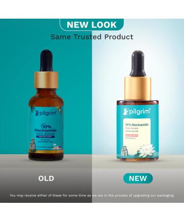 Pilgrim 10% Niacinamide + 1% Zinc Serum | Acne Control & Oil Balancing | Smoothing Serum for Blemish-Prone Skin | All Skin Types | For Women & Men | 1.01 Fl Oz (30 ml) - Buy Online on GoSupps.com