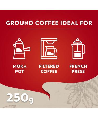 Lavazza - Red Quality ground coffee 20x 250g 20pz 5Kg  - Buy Online on GoSupps.com