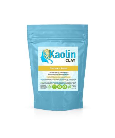 Pure Kaolin Clay - 100% Natural | 8.8 Ounces/250g | Smooth and Silky Texture Easy Mixing Perfect for Face Body and Bathbombs