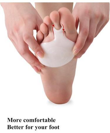 Silicone Arch Metatarsal Insoles - Pain Relief for Metatarsal Pain - 3 Pairs in White - International Shipping Available - Buy Online on GoSupps.com