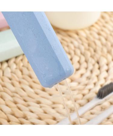 Fowect Toothbrush Case Travel Cover | 4 Holder Plastic Storage Box for Vacation Camping & Business Travel - Buy Online on GoSupps.com