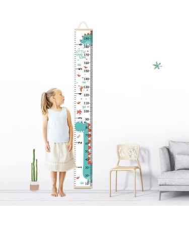 Kids Height Growth Chart Wall Hanging - Dinosaur Theme - 79 x 7.9 inches - Measure Baby Girls Boys Toddlers Bedroom Decor - Buy Online on GoSupps.com