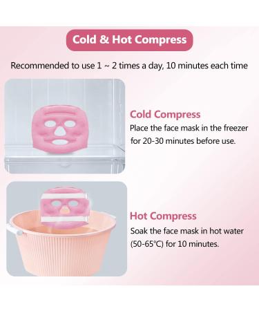 Acupoint Magnets Gel Face Mask - Reusable Ice Pack for Cold Hot Therapy, Skin Firming, Puffy Eyes, Headache Relief - Buy Online on GoSupps.com