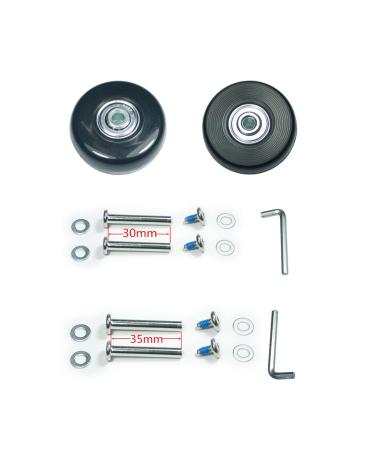 YongXuan Mute Wear-Resistant Luggage Suitcase Replacement Wheel Kit (50mm  18mm)