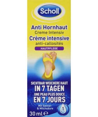 Scholl anti -horn skin cream intense cream against cornea moisturizer for feet - effective corneal reduction after an application - intensive foot care - 30 ml 1 - Buy Online on GoSupps.com