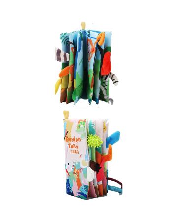 Little Bado Crinkle Tail Cloth Books Set - Jungle, Dinosaur, Garden Themes | Soft Baby Books for Boys and Girls | Ideal Birthday or Christmas Gift - Buy Online on GoSupps.com