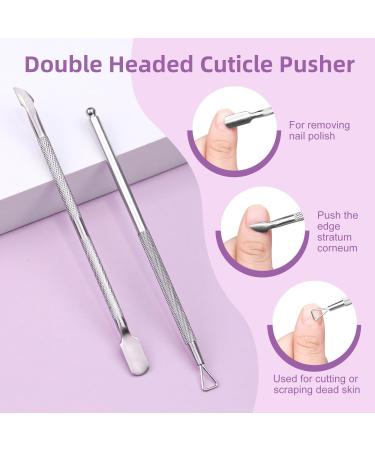 ALLE'S 12 Pieces Professional Metal Nail Files and Cuticle Pusher Capsule Cutters Brush Tools for Ingrown Toenails and More Complete Manicure Kit Nail Buffers Set - Buy Online on GoSupps.com
