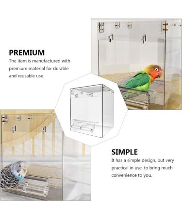 Bath Accessories Bird Bath Box PVC Parakeet Caged Bird Bathing Tub for Small Birds Canary Budgies Parrots Transparent Jaulas Para Pajaros Periquitos - Buy Online on GoSupps.com