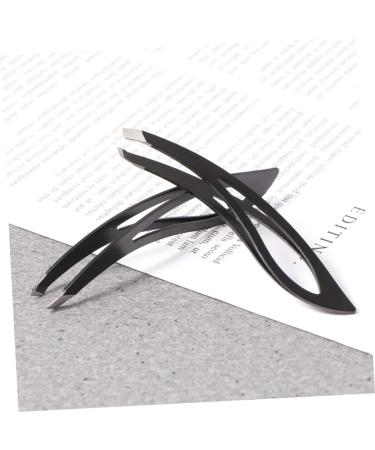 Beatifufu 4-Piece Eyebrow Tweezers Kit - Professional Hair Removal Tools for Men | Best Black Tweezers Set - Buy Online on GoSupps.com