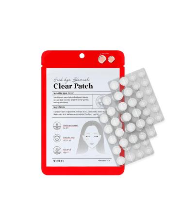 MIZON Good Bye Blemish Clear Patch Invisible Spot Care Acne Pimple Patch Covering Zits Protective Cover Waterproof Non-drying Thin Cover Excellent Skin Adhesion Patch Spot Cover (44ea)