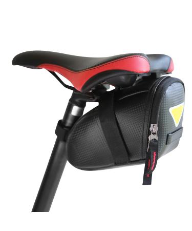 Bike Saddle Bag Bicycle Bag - Straps on Bike Bag under Seat Pouch Pack Bicycle Accessories Bag,Bicycle Tool Storage Bags for Cycling,Water Proof Bicycle Seat Bag Cycling Wedge Pack for Riding Bikes