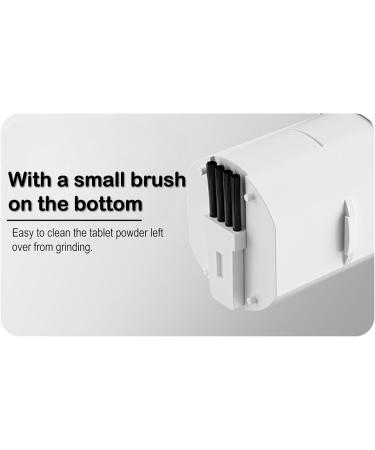 Buy Multifunctional Pill Crushers & Splitters - Portable Pill Cutter Grinder with Timer & Organizer | White - Buy Online on GoSupps.com