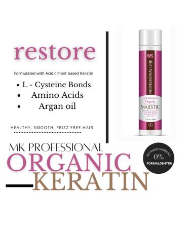Majestic Keratin Protein Hair Treatment 300ml - Organic Formaldehyde Free Nourishing Hair Care - Buy Online on GoSupps.com