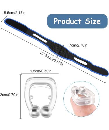 Anti-Snoring Chin Strap & Snoring Stopper Set - Effective Solutions to Reduce Snoring Noises - Buy Online on GoSupps.com
