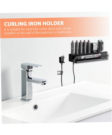 VINTORKY Curling Iron Rack Styler Holder Blow Dryer Holder Blow Dryer Stand Kickstand Black Stainless Steel - Buy Online on GoSupps.com