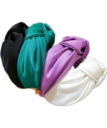 Wholesale Ozaqv Women's Wide Solid Color Headband - White Casual Turban Hair Accessories - Buy Online on GoSupps.com