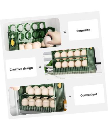 OSALADI Egg Storage Box Storage Boxes Plastic Cilantro Containers for Refrigerator Egg Holder Container Box Green 26X20X10CM - Buy Online on GoSupps.com