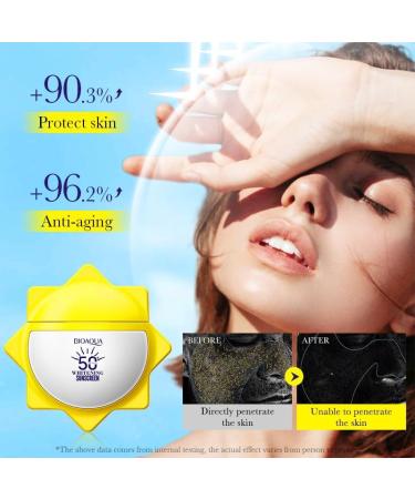Sun SPF 50+ Protect Skin UV Face Cream SPF 50 UVA & UVB Protection Immediately - Buy Online on GoSupps.com