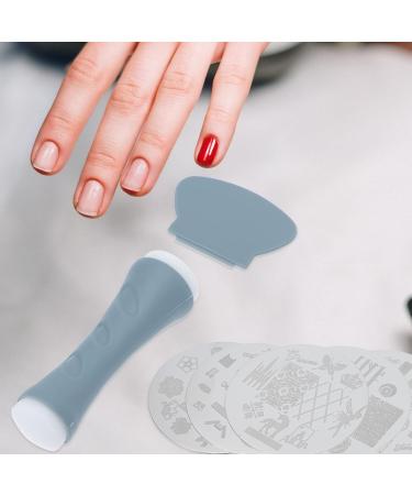 Uonlytech Nail Art Stamp Kit | Christmas Nail Plates & Clear Stampers | Stainless Steel 9x2.6cm | Assorted Colors for Manicure Decor - Buy Online on GoSupps.com
