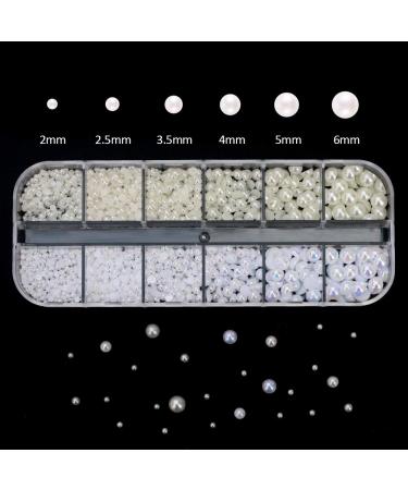 4000 PCS Crystal AB Rhinestones & Pearls Set with Tweezer - Nail Art, DIY Crafts, Face & Clothing Embellishments - Buy Online on GoSupps.com