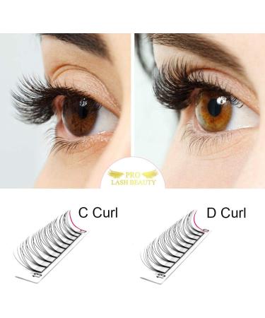 4D-C-0.07 Pre Made Fan Eyelash Extensions 10mm - Short Stem Russian Volume Lashes - 0.07 Thickness - Buy Online on GoSupps.com