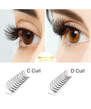 Buy 4D-C-0.10-9 Short Stem Eyelash Extensions - Volume Eyelashes C Curl 0.10mm | 12 Pieces Pack - International Shipping Available - Buy Online on GoSupps.com
