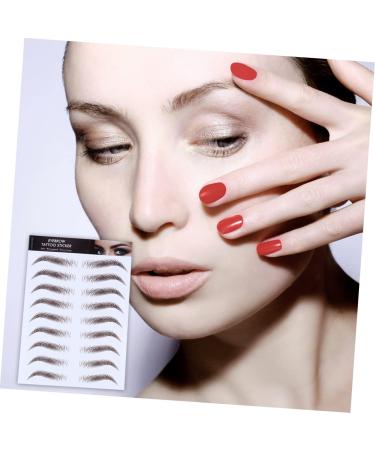 Beavorty 8 pcs eyebrow stickers waterproof makeup tattoo eyebrows Imitation Eyebrow cosmetic applique 3d - Buy Online on GoSupps.com