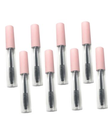 Healeved 8pcs Mascara Tube Make up for Face Mascara Wands Lipstick Tube Premium Tubes Abs 1 g (Pack of 1) Pink