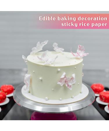 Rapidbok 50 Pieces Edible Butterflies - Rice Paper Cake Decorations for Weddings Birthdays & Parties | Butterfly Cupcake Toppers - Buy Online on GoSupps.com