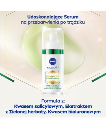 NIVEA Luminous 630 Post-Acne Dark Marks Serum | 30ml Facial Serum for Smooth Glowing Skin - Reduces Dark Marks International Shipping Available - Buy Online on GoSupps.com