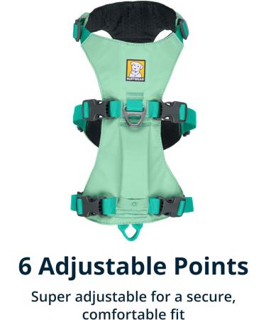 Luffwear Flagline Dog Harness with Handle - Adjustable Lightweight 3 Fortification Points Sage Green (Medium 69-81cm) - Durable Design with Metal V-Ring - Buy Online on GoSupps.com