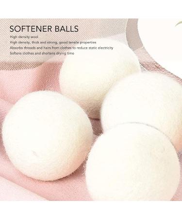 Dekaim 6pcs Wool Drying Balls Reusable Static Reduction Time Saving Skin Friendly Softener Ball for Clothes(3CM) - Buy Online on GoSupps.com
