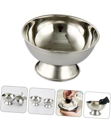 High Impact Ceramic Mustache Shaving Bowl & Metal Brush Set - Rustproof Travel Hair Removal Tool - Buy Online on GoSupps.com