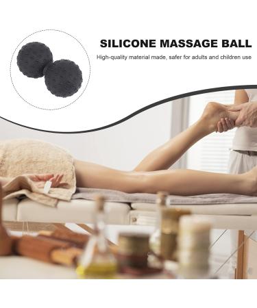 Beaupretty Yoga Massage Ball & Legen Roller - Multi-Use Fitness & Neck Massage Device | Oebernuts Hand & Foot Roller - 12x6.3cm Black - Buy Online on GoSupps.com
