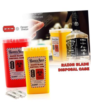 Frcolor 2-Piece Yellow Folding Cutters Set - Portable Hairdresser Tools with Sharpened Needles for Safe Storage | Ideal for Suitcases & Waste Razor - Buy Online on GoSupps.com