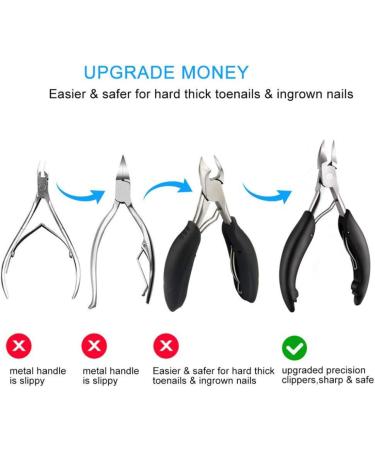 Toenail Clippers Nail Clippers Cuticle Clipper Toe Heavy Duty Toenail Clippers for Thick Ingrown Nails Stainless Steel Sharp Toenails Trimmer Toenail Nipper for Seniors - Buy Online on GoSupps.com