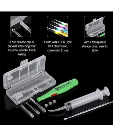 HliIQQ Tonsil Stone Remover Tool with LED Light Box and Whitening Care Syringe - Ear Syringe Flush Extractor Set - Buy Online on GoSupps.com