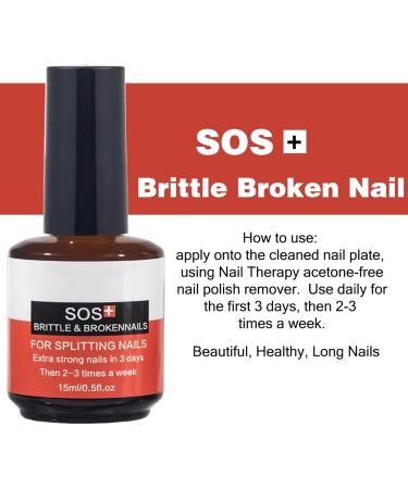 Broken & Brittle Nail Treatment - Multi-purpose Nail Strengthener - Strengthening Hardening Conditioner - Extreme Strength Nail Serum - Quick Help for Split Brittle and damaged Nails 15ML - Buy Online on GoSupps.com