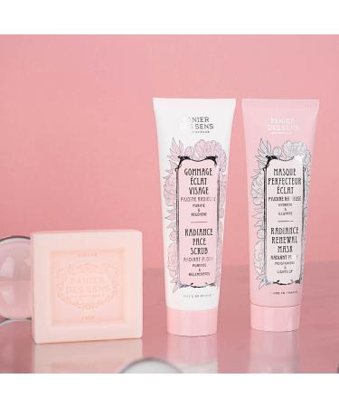 Panier des Sens Face Soap Bar - Hydrating Makeup Remover with Cornflower Rose & Shea Butter - 98% Natural Ingredients - Made in France - Gentle Face Cleanser 3.5 oz - Buy Online on GoSupps.com