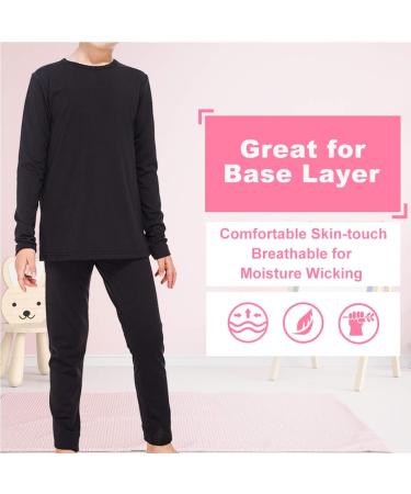 Subuteay Kids' Black Fleece-Lined Thermal Top - Large - Buy Online on GoSupps.com