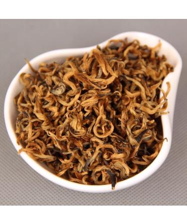 HQZM Yunnan Kong Fu Black Tea 100g Dianhong Golden Buds Black Tea Honey Scent Loose Leaf Tea - Buy Online on GoSupps.com