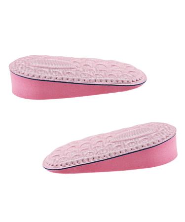 NOLITOY 6 Pairs Invisible Heightening Half Pad Shoes Insole Heel Pads Shoe Pads Height Insoles Soft Invisible Insole Leg Length Shoe Insoles Shoe Inserts Pink Lift Increased Ladies