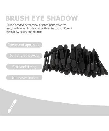 KALLORY 50pcs Makeup Sponge Make up Sponges for Face Brush Eyeshadow Cleaning Brush Lip Brush Disposable 1 count (Pack of 1) Black - Buy Online on GoSupps.com