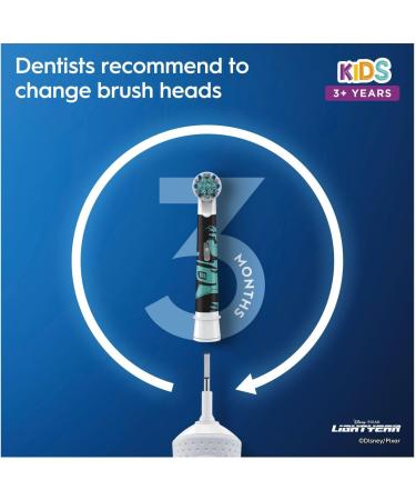 Oral-B Kids Electric Toothbrush Gift Set with Disney Buzz Lightyear Theme - 2 Modes, Sensitive Mode, Travel Case, Stickers - Ages 3+, UK Plug - Buy Online on GoSupps.com