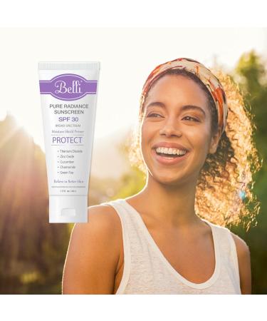 Belli Skincare Pure Radiance Sunscreen SPF 30 | 1.5 fl oz - Safe & Effective UV Protection - Buy Online on GoSupps.com