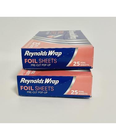 Reynolds Wrappers Pop Up Foil Sheets (2 Pack) - No Cutting or Tearing - Buy Online on GoSupps.com